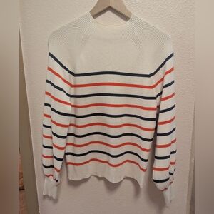 Anthropologie Maeve White Ribbed Sweater - Size M